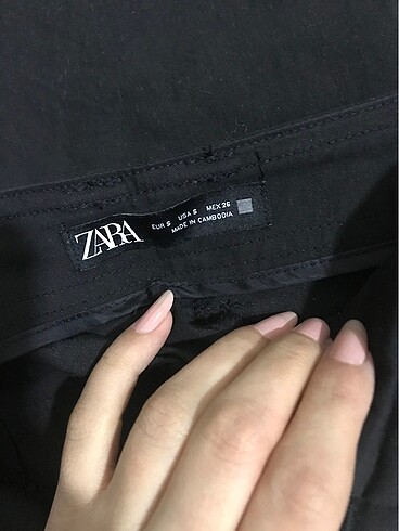 s Beden siyah Renk Zara straight fit kargo pantolon