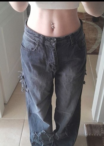 y2k yıldızlı pantolon - Görsel 2