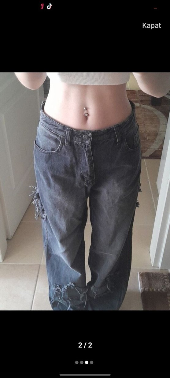 y2k yıldızlı pantolon - Görsel 2