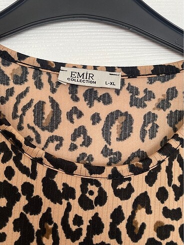 38 Beden Leopar elbise