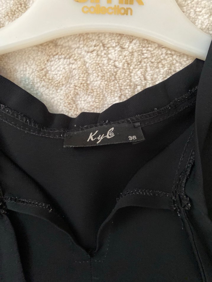 Uzun Kollu Siyah tunik - Görsel 2