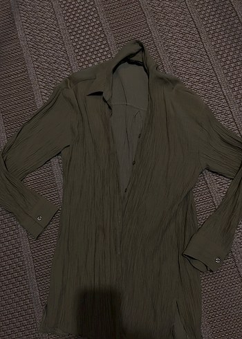 LCW Modest Bej Mini Kadın Uzun Kollu Elbise - Görsel 4