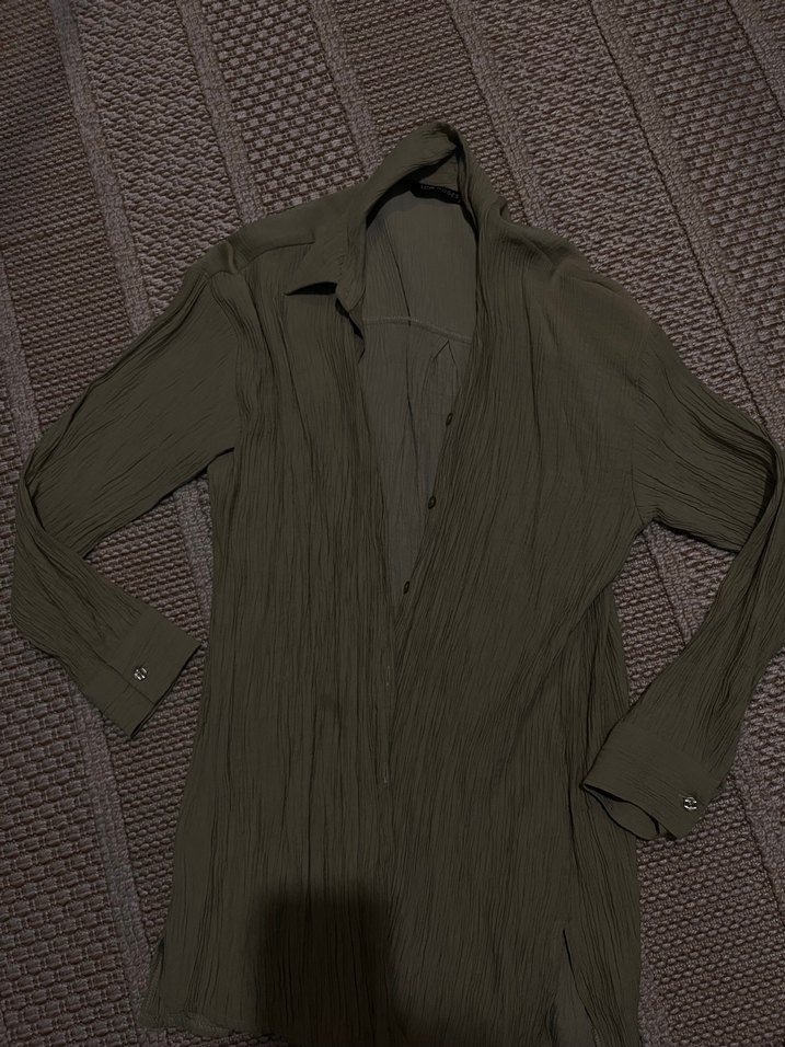 LCW Modest Bej Mini Kadın Uzun Kollu Elbise - Görsel 4