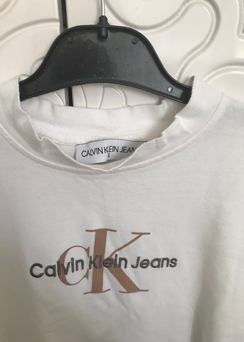 Calvin Klein Beyaz Baskılı Kısa Kollu Tişört - Görsel 2