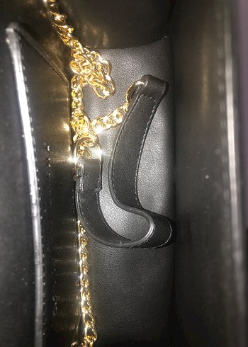 Siyah Süet Buckled Kadın Çanta - Görsel 4