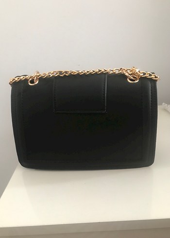 Siyah Süet Buckled Kadın Çanta - Görsel 2