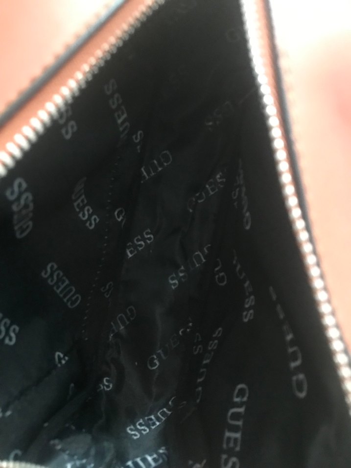 Guess Kahverengi Deri Kadın Çapraz Çanta - Görsel 4