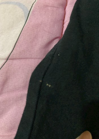 Siyah Beli Lastikli Kot Şort - Görsel 7