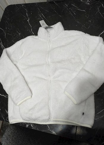 LTB Sik Ve Sicak Beyaz Polar Ceket
