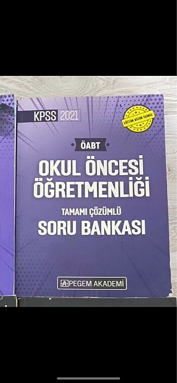 KPSS PEGEM YAYINLARI OKUL ÖNCESİ ÖABT SORU BANKASI