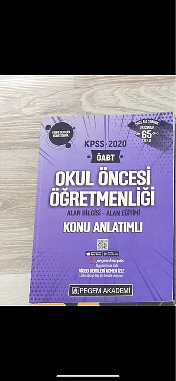 KPSS PEGEM YAYINLARI OKUL ÖNCESİ ÖABT KONU ANLATIMI