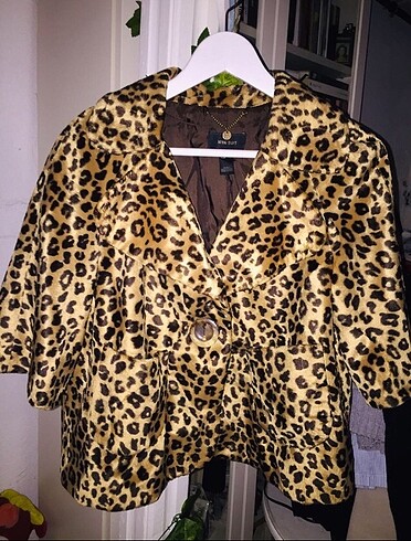 LEOPAR MANGO KÜRK BOLERO