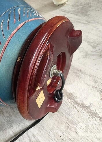 Beden mavi Renk VINTAGE ABAJUR