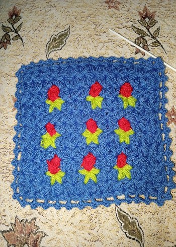 cocuk Çok Renkli Örgü Banyo Süngeri - Görsel 3