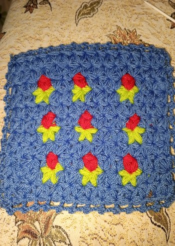 cocuk Çok Renkli Örgü Banyo Süngeri - Görsel 5