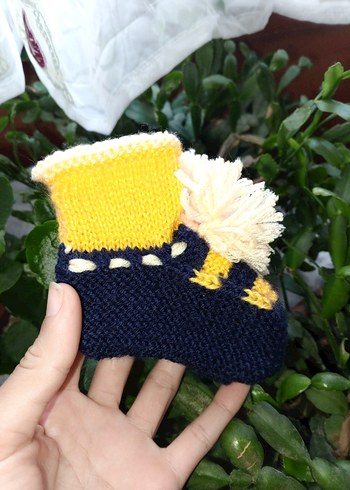 Sarı Nakışlı erkek Çocuk patik - Görsel 4