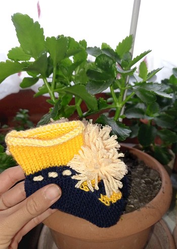 Sarı Nakışlı erkek Çocuk patik - Görsel 5