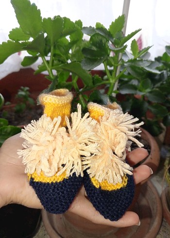 Sarı Nakışlı erkek Çocuk patik - Görsel 6