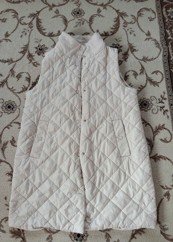 Bej Kolsuz Keten Midi Ceket - Görsel 3