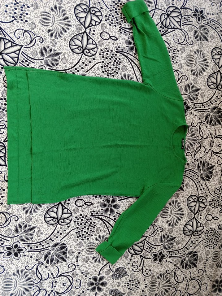 Yeşil Bol Kesim Kadın Tulum - Görsel 4