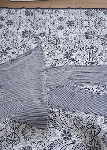 Gri Piliseli Uzun Kadın Takım - Görsel 3