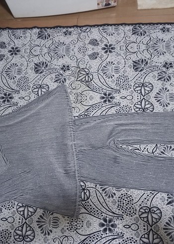 Gri Piliseli Uzun Kadın Takım - Görsel 5