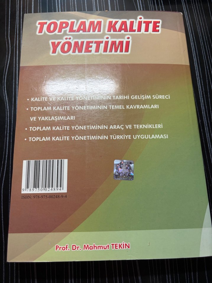 Toplam Kalite Yönetimi - Prof. Dr. Mahmut Tekin - Görsel 4