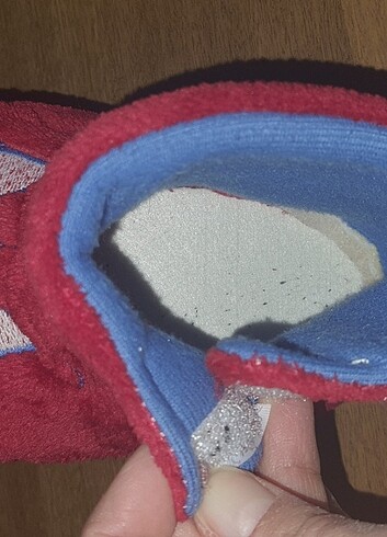 30 Beden bordo Renk Spiderman Erkek Çocuk Panduf
