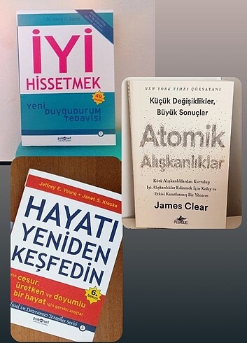3 adet kişisel gelişim kitabı sıfır 