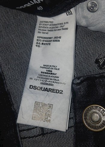 DSquared2 Erkek Siyah Dar Kesim Denim Jean