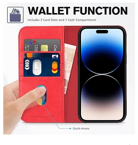 TUCCH KapaklıTelefon kılıfı (14 pro max) - Görsel 6