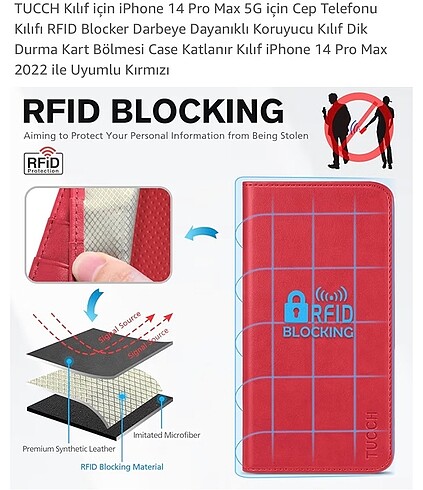 TUCCH KapaklıTelefon kılıfı (14 pro max) - Görsel 2