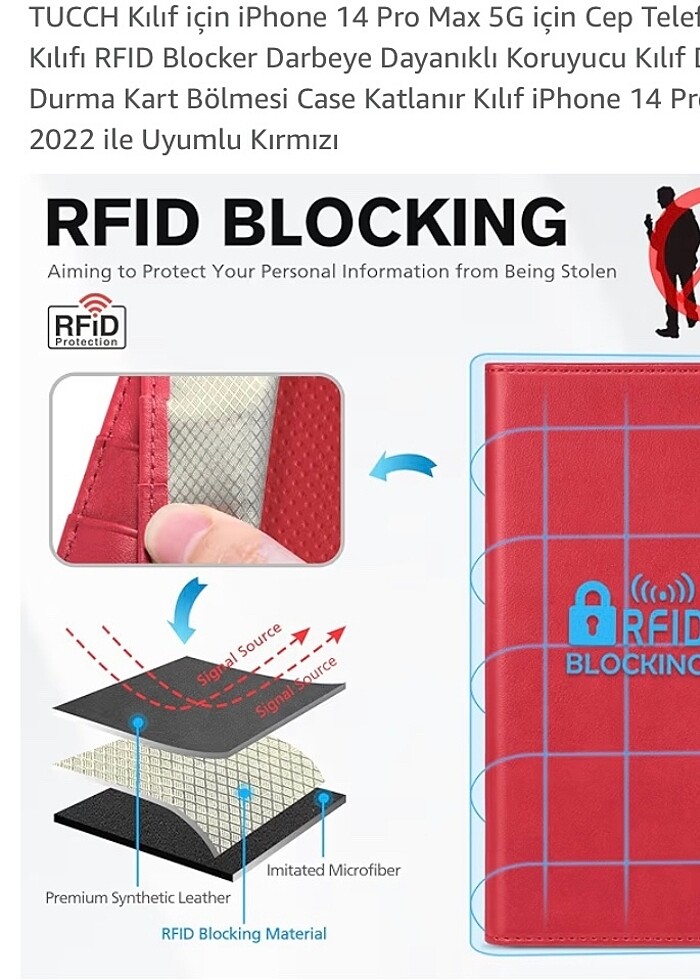 TUCCH KapaklıTelefon kılıfı (14 pro max) - Görsel 2