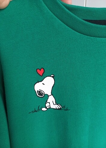 12-13 Yaş Beden Zara Snoopy koleksiyonu sweat elbise