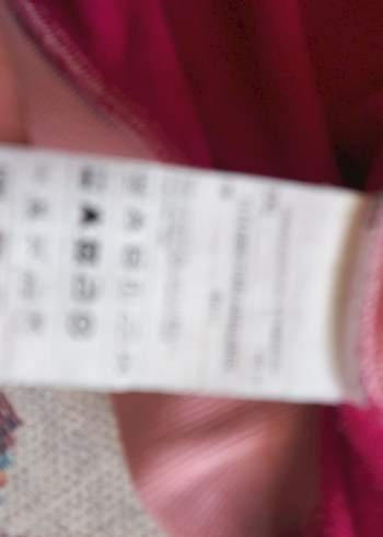 11-12 Yaş Beden Pembe benetton Rahat Kesim Kız Sweatshirt
