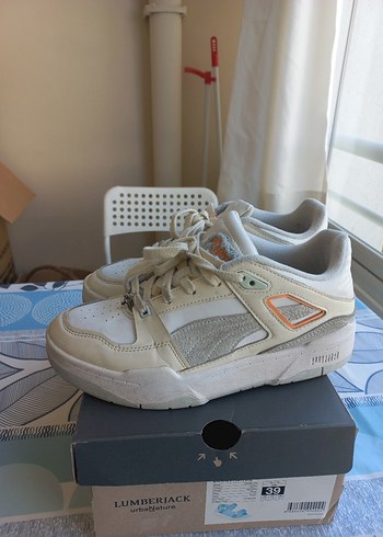 Beyaz Platform Topuklu sneaker puma marka Spor Ayakkabı