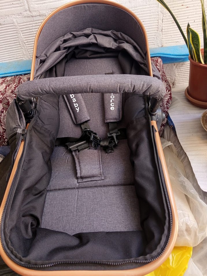 Gri Bebek Arabası Oturaklı - Görsel 2