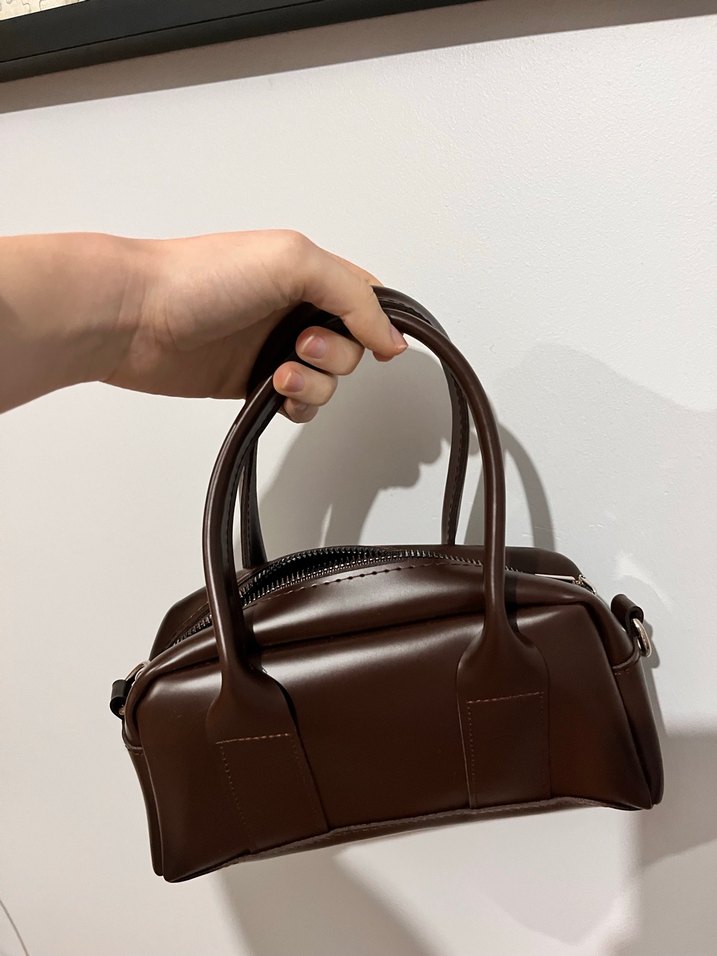 Kahverengi Deri Kadın Çanta - Görsel 2