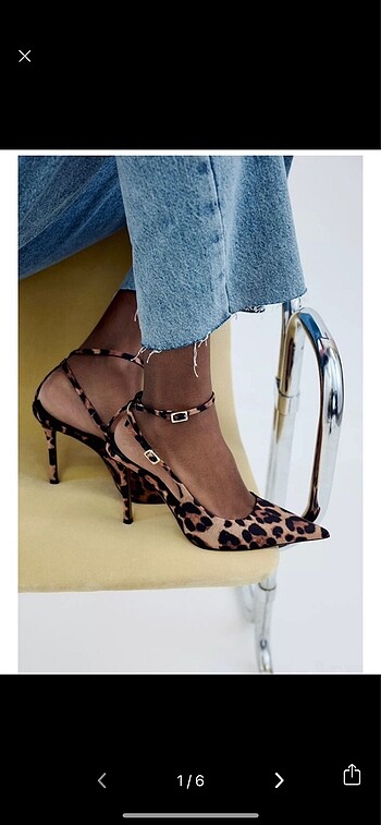 Leopar zara topuklu