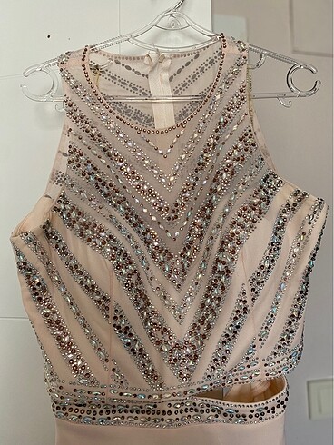 Pudra renk Abiye - Görsel 7