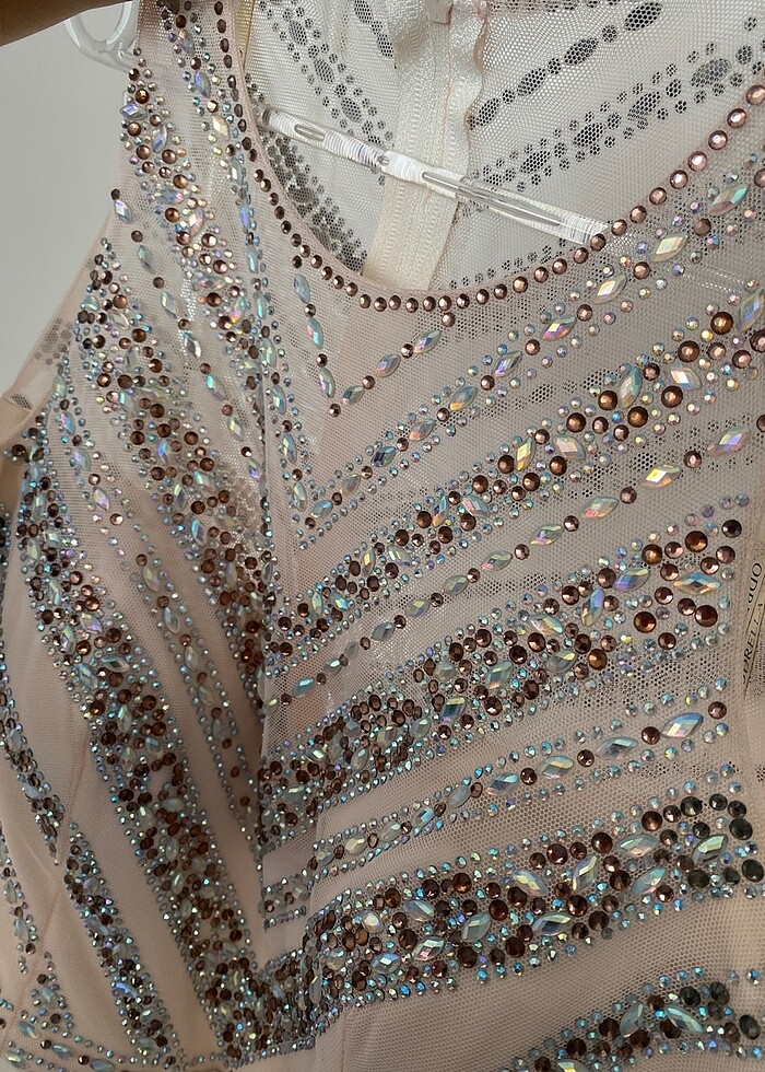 Pudra renk Abiye - Görsel 2