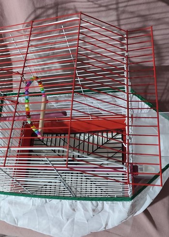 Renkli Evcil Hayvan Kafesi büyük boy 42 ye 32