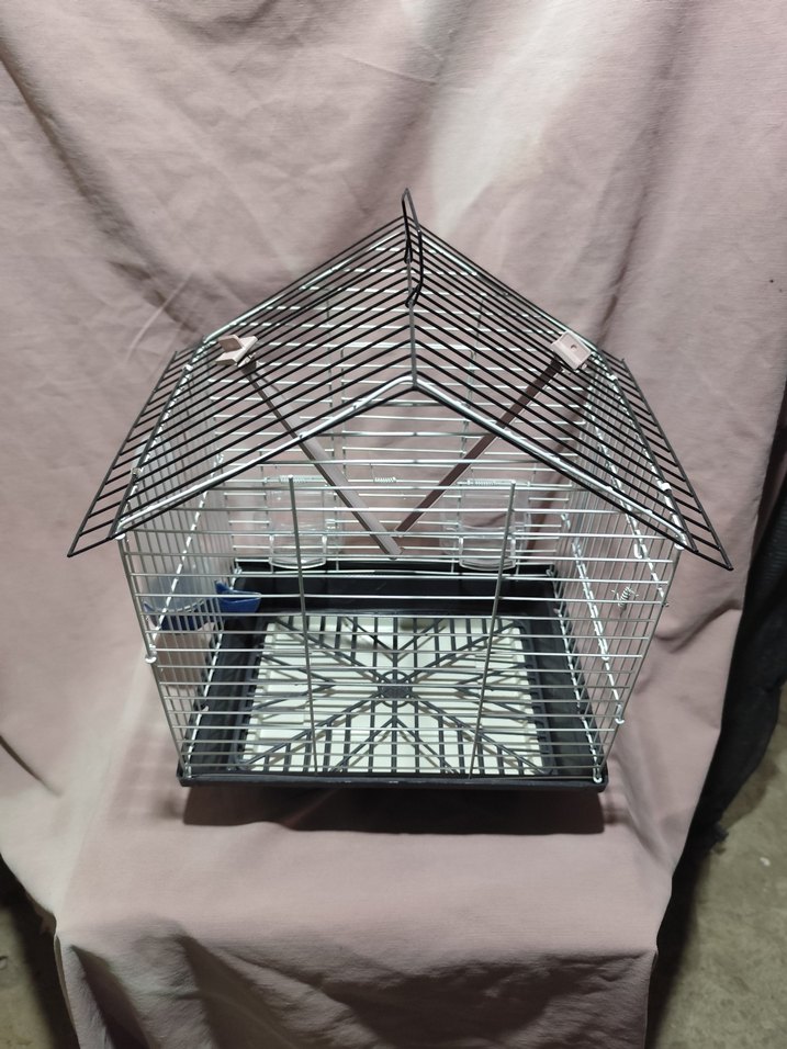 Gri Metal Kuş Kafesi Çift Yemlikli
sıfır ürün - Görsel 2