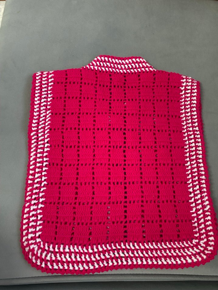 Kız Çocuk pembe  Nakışlı Triko Yelek - Görsel 2