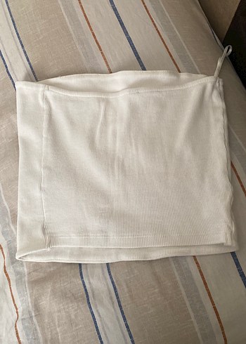 Beyaz Büstiyer crop - Görsel 3