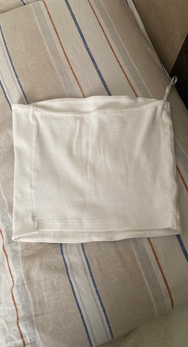 Beyaz Büstiyer crop - Görsel 3