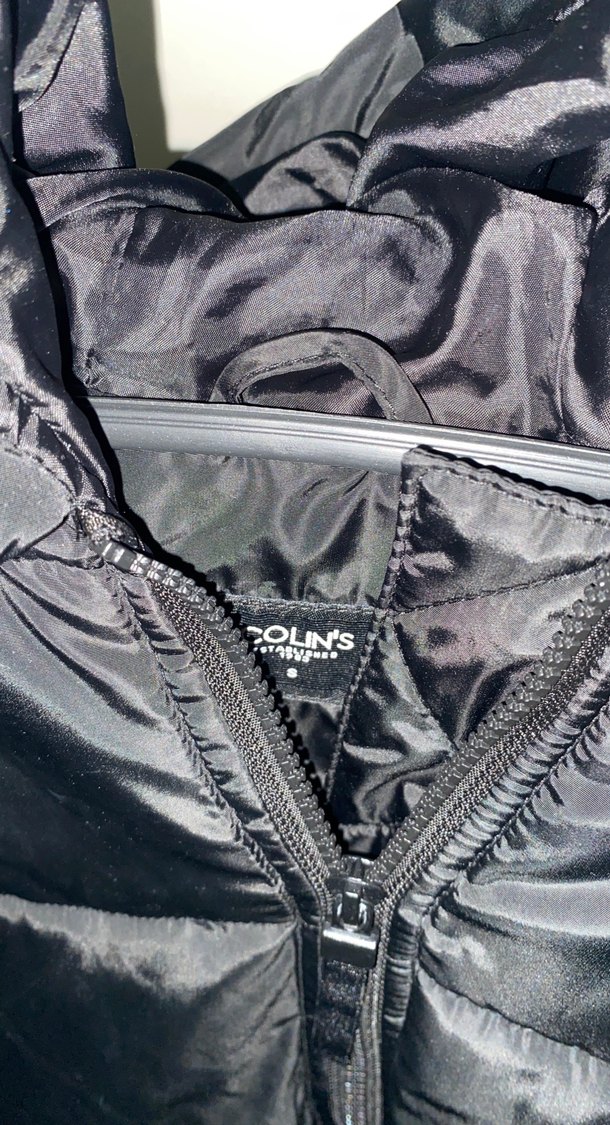 Siyah oversize kalıp kadın mont - Görsel 2