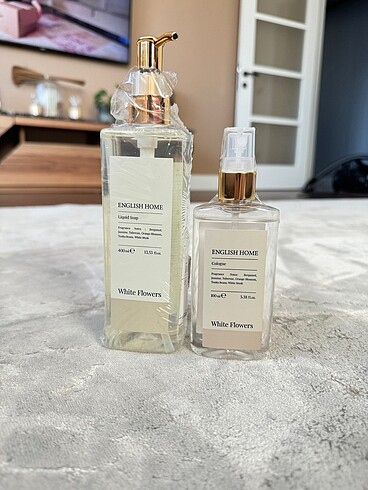English home white flowers sabun + kolonya