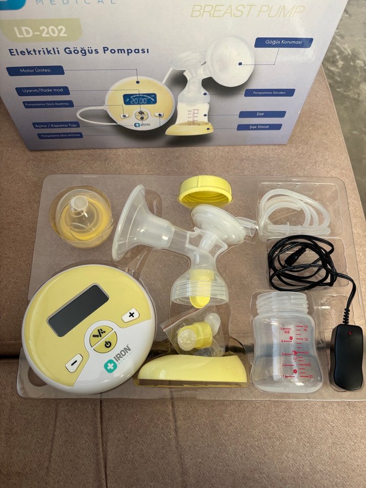 IRON LD-202 Elektrikli Göğüs Pompası Sarı - Görsel 2