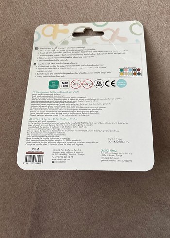 Bordo Ortodontik Silikon Emzik 0 Ay+ - Görsel 2